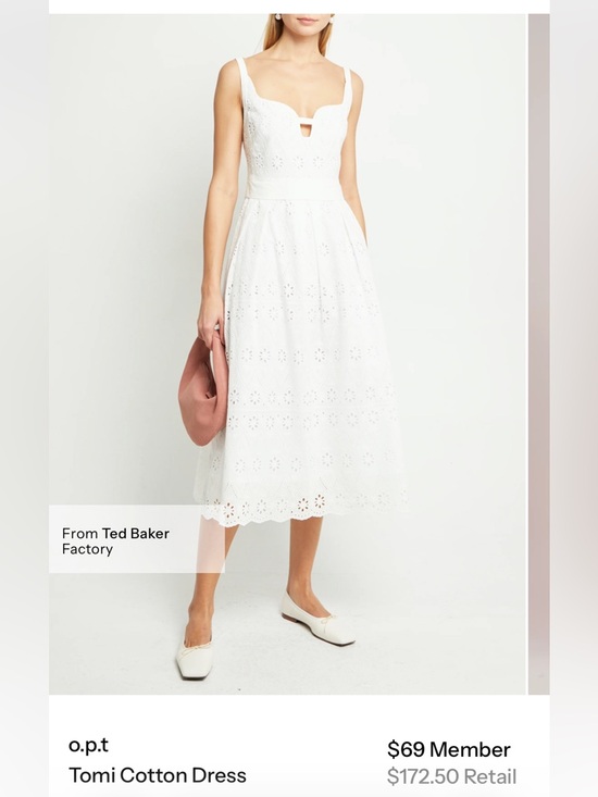 Ted Baker Dresses & Skirts - Ted Baker White Eyelet Sundress - Elegant Women's Dress